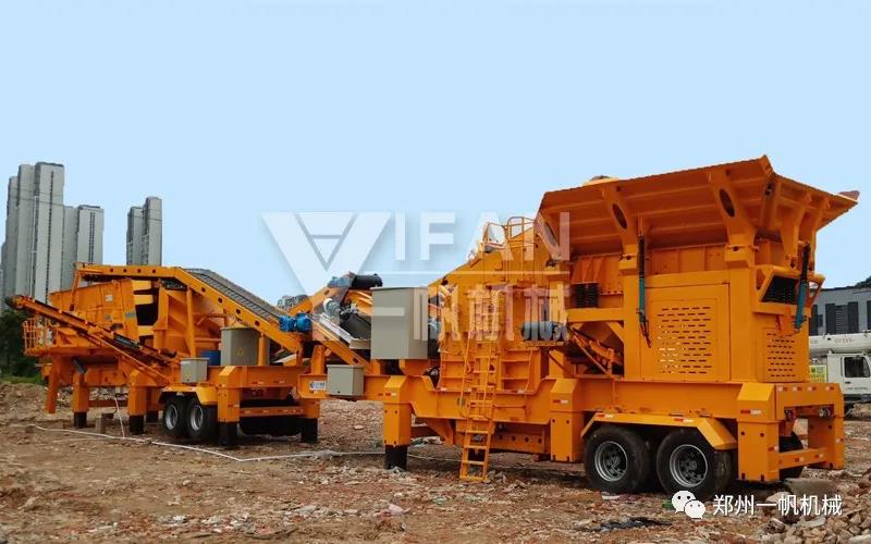 建筑垃圾處理生產(chǎn)線現(xiàn)場(chǎng)