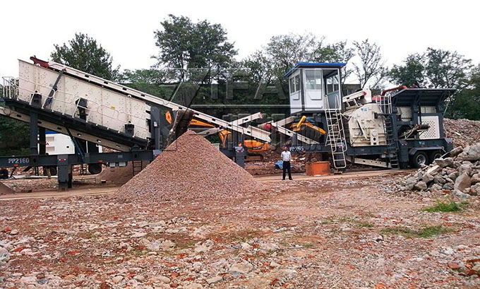 移動破碎站現(xiàn)場 移動破碎站現(xiàn)場